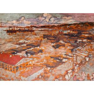 Léon Cauvy (1874-1933) Orientalist Montpellier Algiers The Port The Admiralty + Catalog