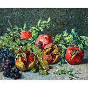 Marius Roux-renard (1870-1936) Orange Avignon Félibre Grenades De Provence