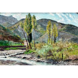 Auguste Roure (1878-1936) Provence Avignon Ventoux Les Gorges Du Toulourenc