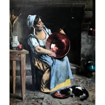 Marius Roux-renard (1870-1936) -the Coppers-provence-comtadine-avignon-orange