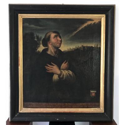 Portrait Of Padre Fray Dyonisio Martiny Of The Order Of St. Domingo. Spain-madrid-barcelona