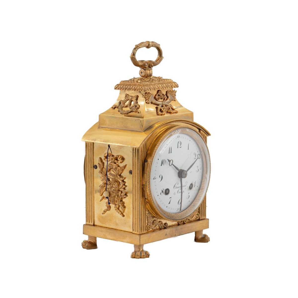 Pendule d’Officier, firmata Courvoisier & Comp.-photo-2