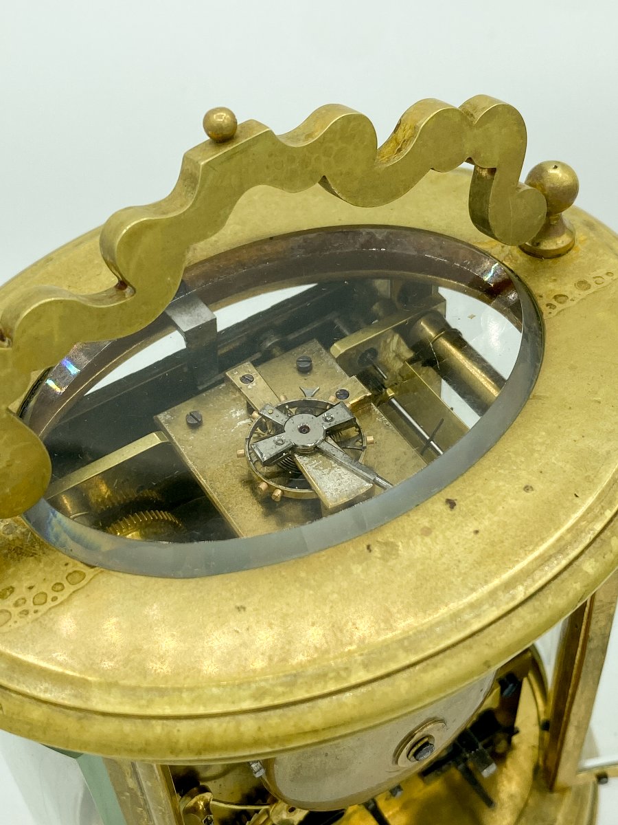 Rara cappuccina ovale con calendari, Piccola e Grande Suoneria e sveglia, XIX secolo-photo-2