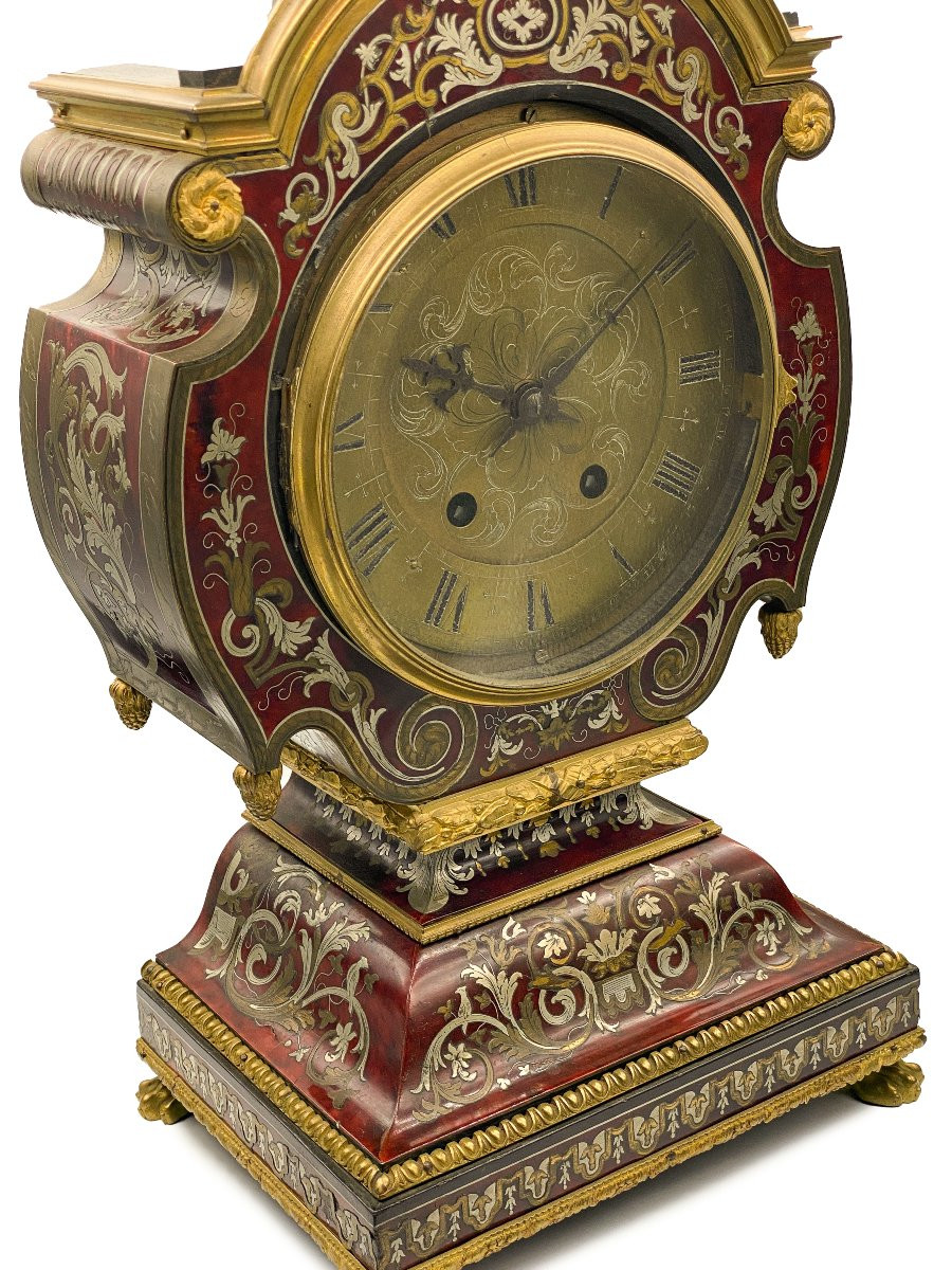 Pendola francese “Tête de Poupée” in stile Luigi XIV, periodo Napoleone III-photo-6
