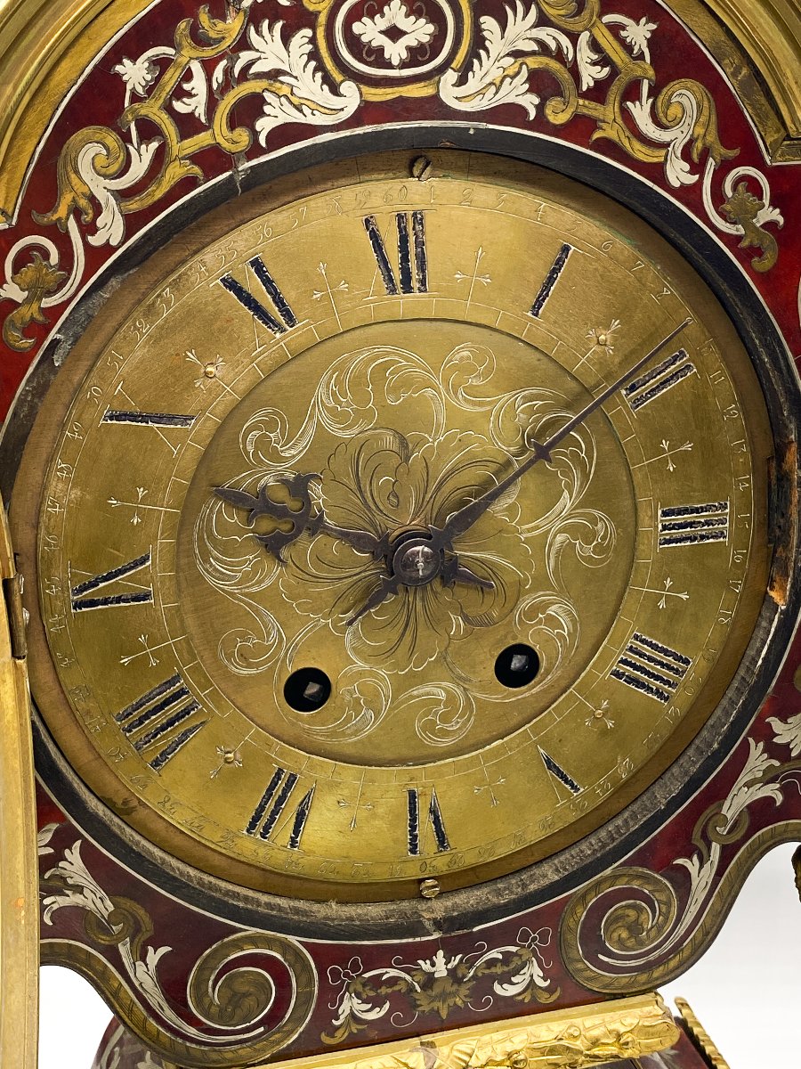 Pendola francese “Tête de Poupée” in stile Luigi XIV, periodo Napoleone III-photo-7