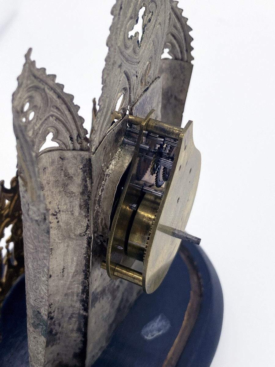 Orologio da tavolo austriaco Zappler in stile gotico, revisionato, fine 1800-photo-5