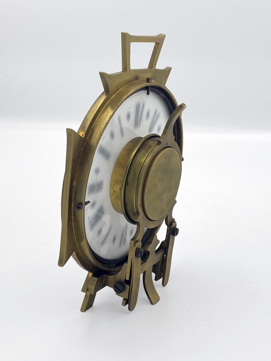 Orologio da viaggio a candela del XIX secolo, orologio notturno a carica manuale, funzionante-photo-5