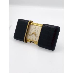 Orologio da viaggio Movado "Giant" Ermeto Pullman 8 giorni AS 895, revisionato e funzionante