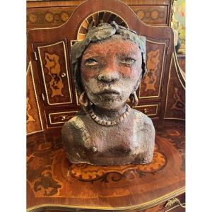 Ceramic Bust Térésa Gironés
