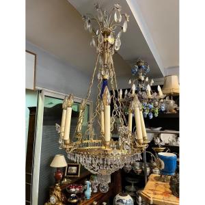 Chandelier With 8 Lights XIX Eme