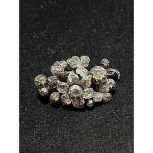 Late 18th Century Gold, Silver And Diamond Brooch