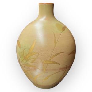 Japan, Japanese Porcelain Vase By Haruo Inoue 1910 - 1975 Kyo-yaki