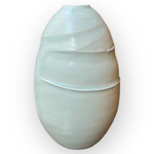Japan, Japanese Porcelain Vase By Asami Ryuzo (1904–1987)