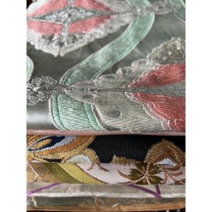 Japan, 9 Obi Or Japanese Belts, Showa Period