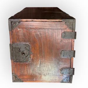 Japanese Cedar Funadansu Marine Chest, Japan, Edo Period, First Half Of The 19th Century 