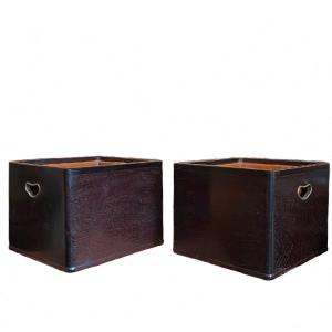 Japan, Pair Of Hibachi, Japanese Braziers, Circa 1950