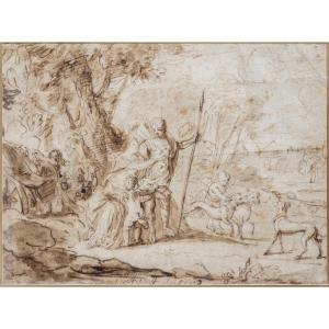 17th Century French School Venus And Adonis