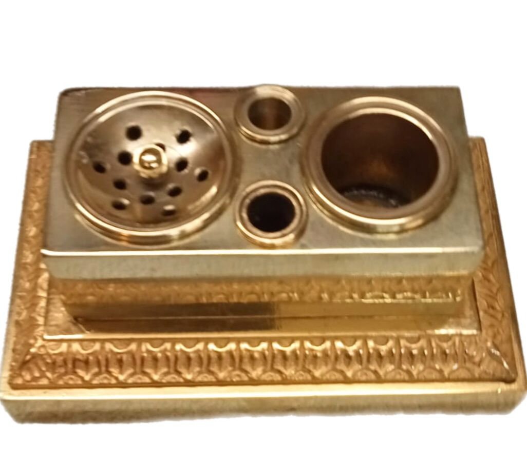 Calamaio in bronzo dorato -photo-3