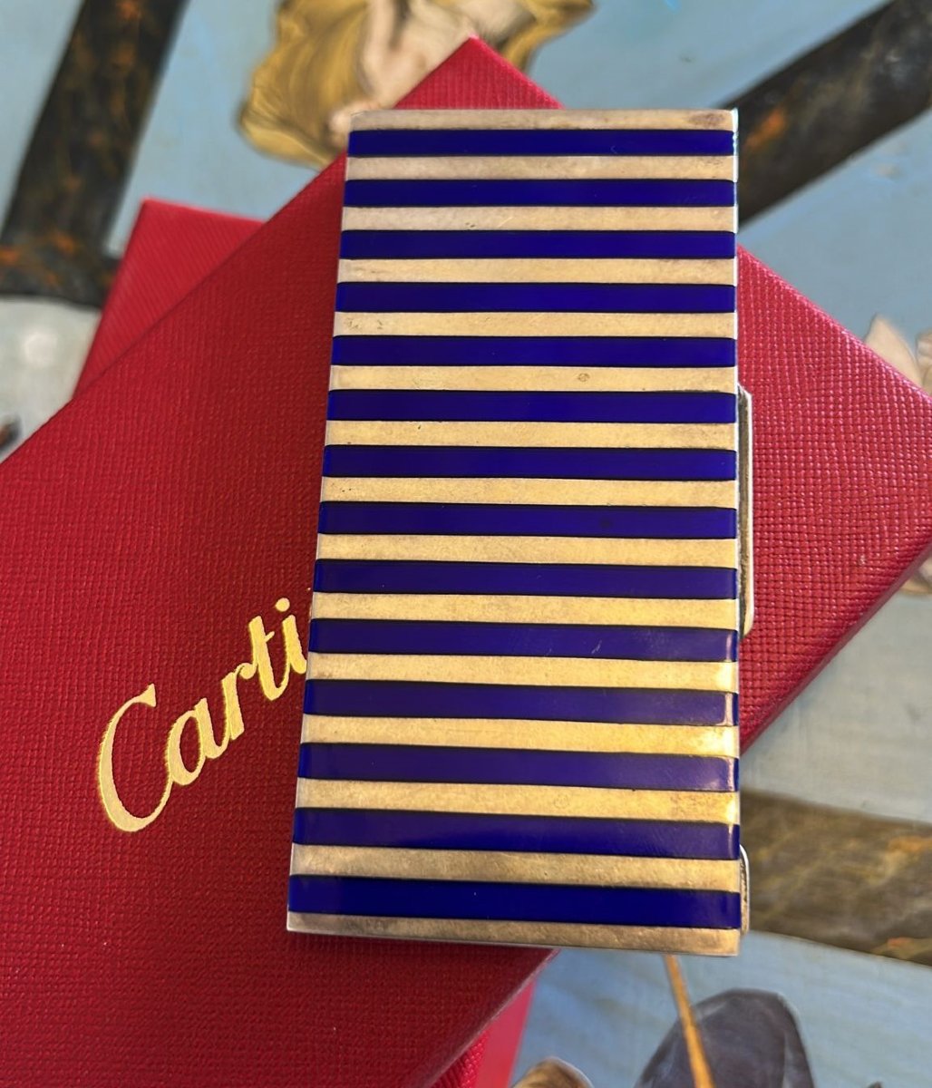 Porta sigarette in argento Cartier -photo-2