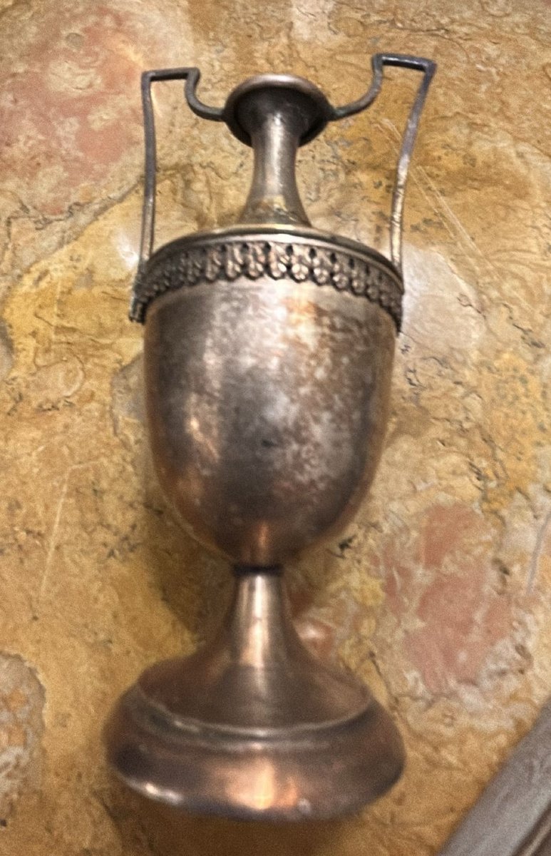 Anforette in argento cesellato, Napoli epoca impero. -photo-3