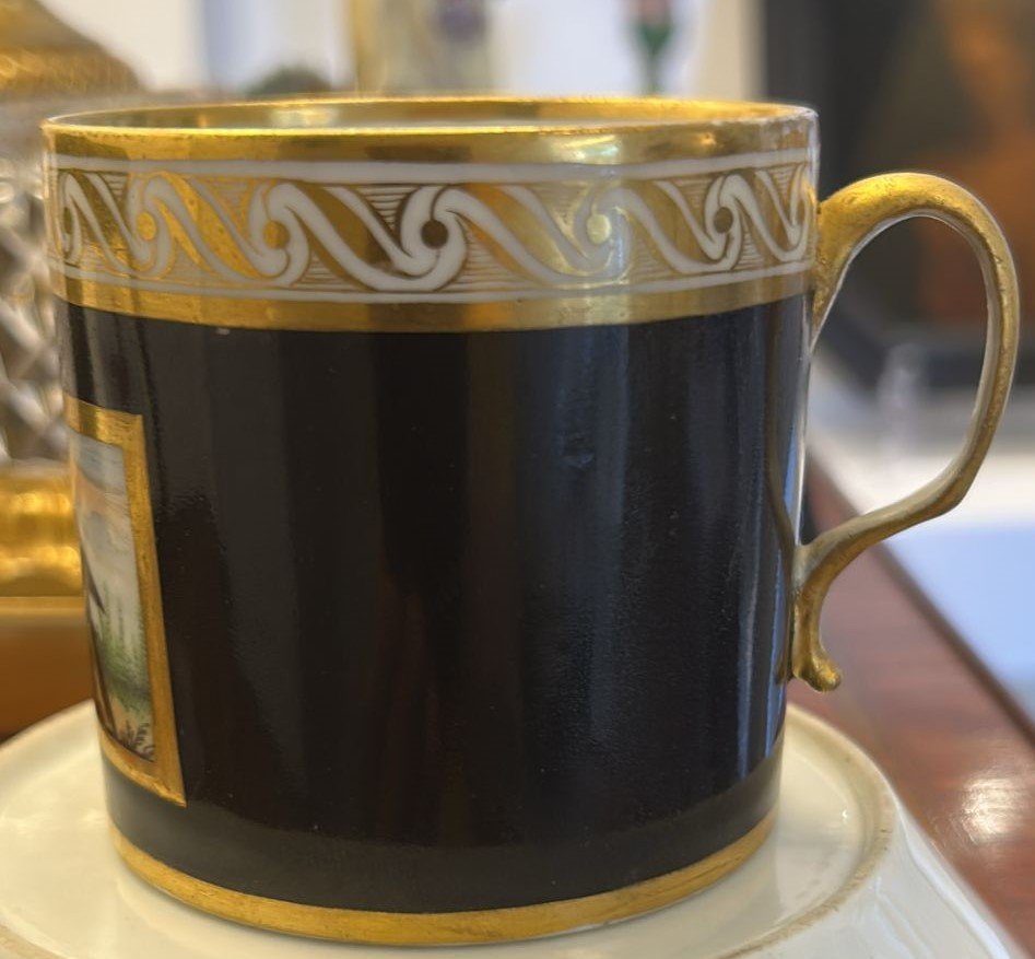 Tazza e piattino epoca Louis XVI -photo-2