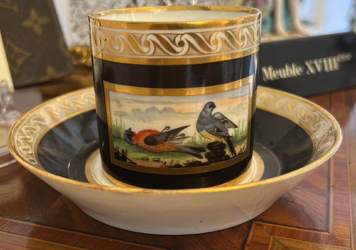 Tazza e piattino epoca Louis XVI 