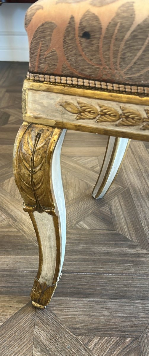 Poltroncina laccata e oro, Napoli secolo XVIII-photo-3