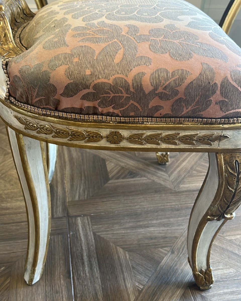 Poltroncina laccata e oro, Napoli secolo XVIII-photo-1