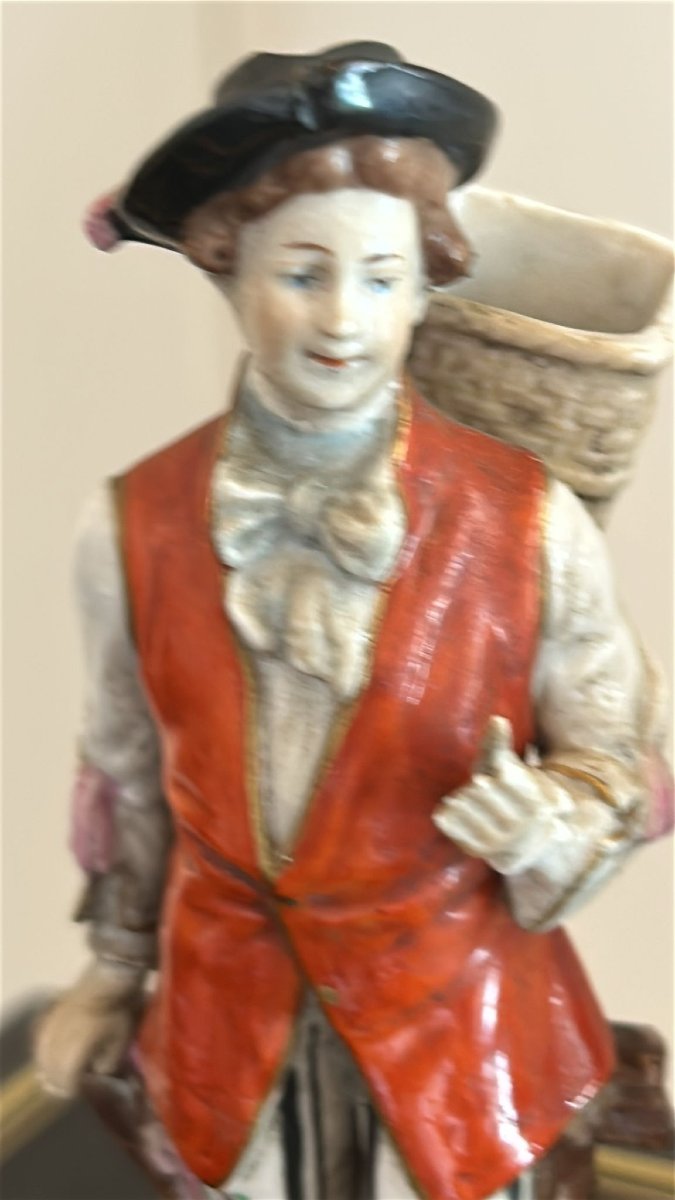 Coppia statuine porcellana Capodimonte-photo-3