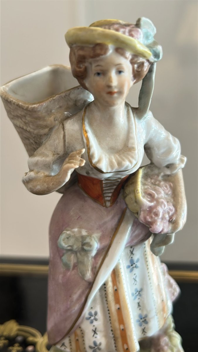 Coppia statuine porcellana Capodimonte-photo-4
