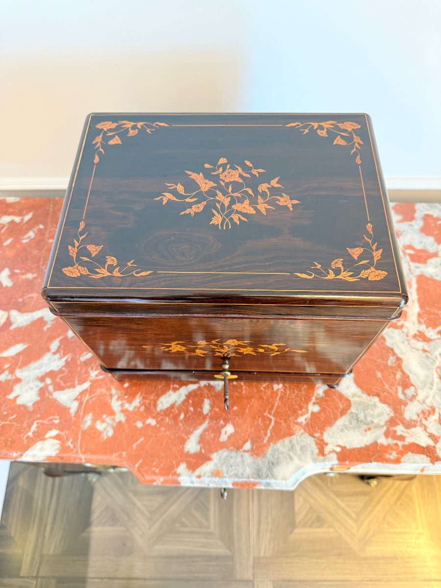 Preziosa “Cave à liqueur” francese di epoca Napoleone III.-photo-4