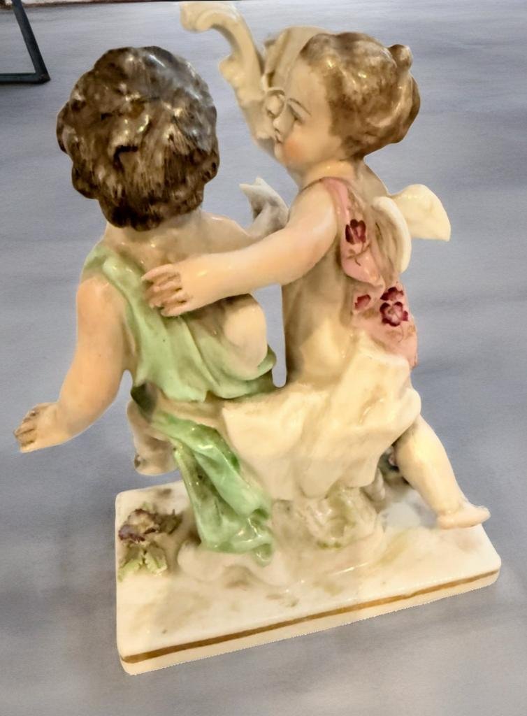 Gruppo di Amorini in porcellana francese fabbrica Samson ascrivibile alla seconda metà del XIX -photo-2