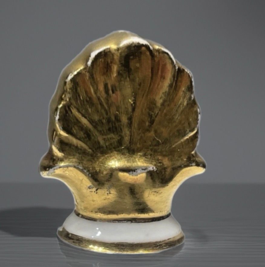 Salsiera con coperchio in porcellana di Vecchia Parigi, periodo Primo Impero. -photo-2