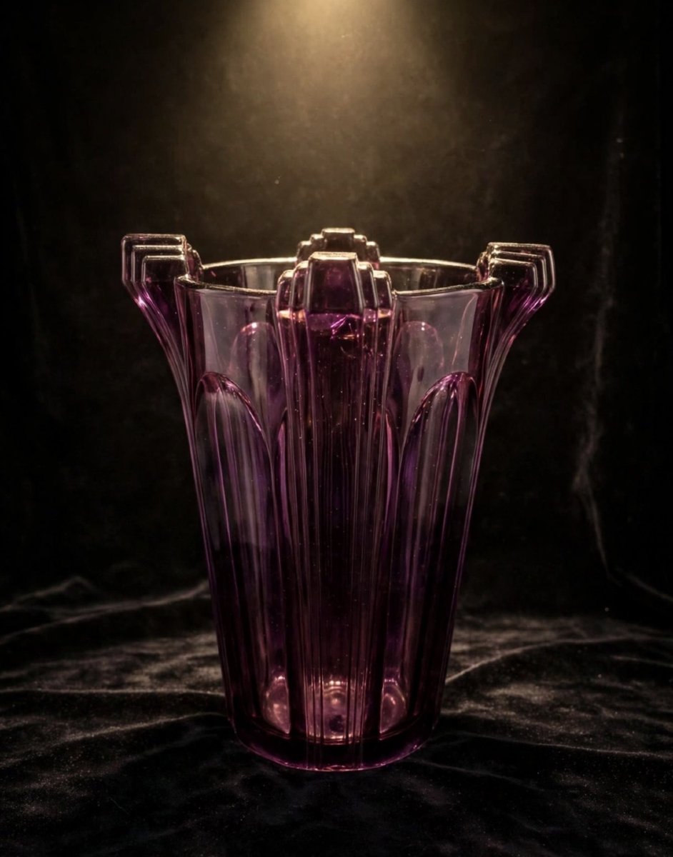 Vaso in cristallo Art Déco.