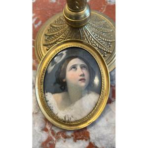 Miniatura SECOLO XIX raffigurante Santa Teresa