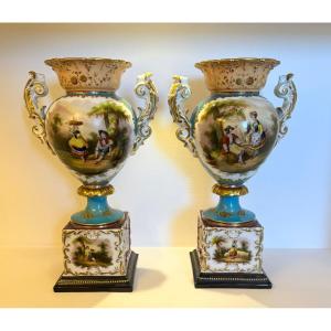Coppia vasi secolo XIX (1830-1848) Louis Philippe. 