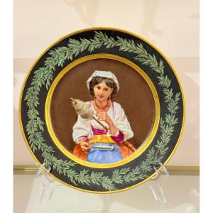 Piatto napoletano antico del XIX secolo.