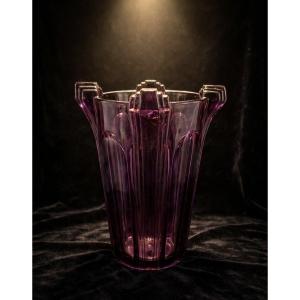 Vaso in cristallo Art Déco.