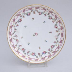 Locré Factory Porcelain Plate Paris Late 18th Century