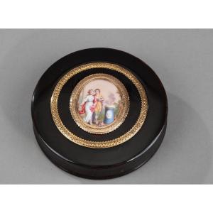 Gold, Enamel, Tortoiseshell  Box, Louis XVI Period.