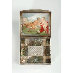 Secret Snuff Box, Two Erotic Miniatures, 19th Century