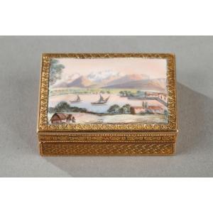Vinaigrette In Enameled Gold. Work From The Beginning Of The 19th Century.