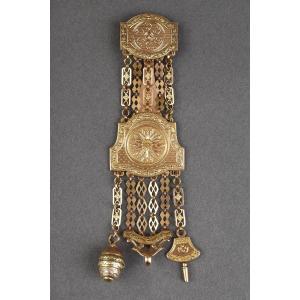 Gold Chatelaine From The Second Part Of The 19th Century