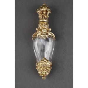 A Crystal And Silver-gilt Salt Bottle, 19th Century