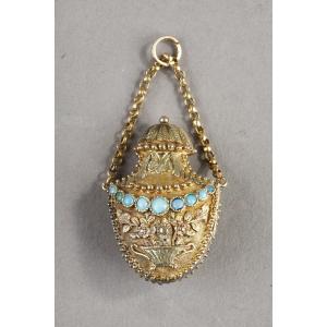 A Gold And Turquoise Vinaigrette, Charles X