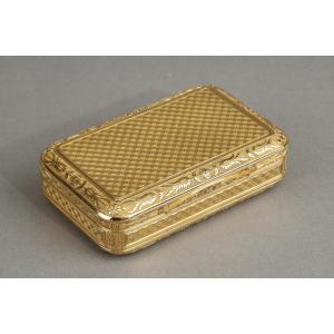 Gold Snuff Box, Early 19th Century, Master Goldsmith Augustin-andré Héguin