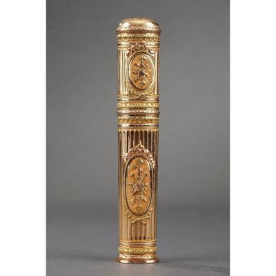 Gold Case For Wax. Louis XV Period.