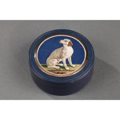 Box With Gold And Micromosaic From A Model By Giacomo Raffaelli. Circa 1800. 