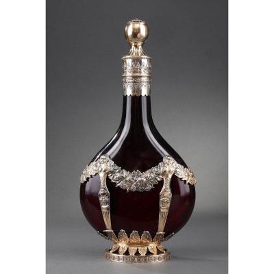 A Late 19th-century German Silver Mounted Red Crystal.