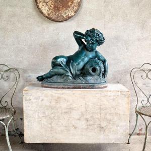 19thc Cast Iron Fountain By A. Durenne